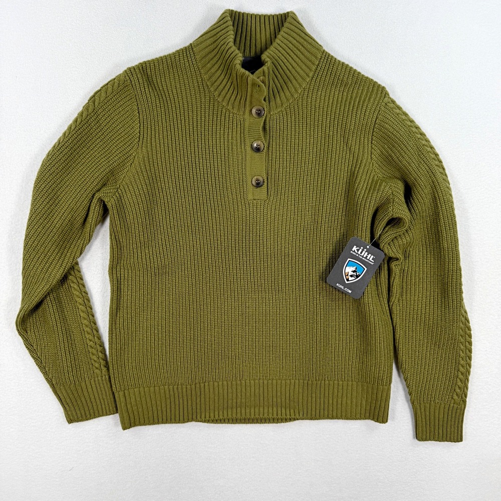 Kuhl Fireside Henley Sweater / Size M Womens / Lichen Green NEW